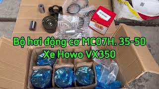 Bộ hơi động cơ MC07H. 35-50 - Pistong, séc măng động cơ Man MC07H xe VX350. Hotline: 0987117385