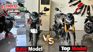 New Hero Xtreme 160R 4V Top Model VS 2V Base Model | Comparison Video | Price Difference 🔥🔥