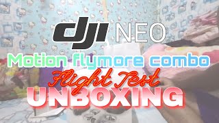 DJI NEO Motion Flymore Combo Unboxing and flight test with the new Goggles N3 and motion controller