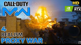 Call of Duty Modern Warfare "Proxy War" Gameplay Walkthrough on REALISM | Mission 4