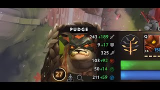 Dota 2 - Ability Draft - Pudge but with Biggest Brain