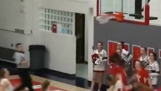 Girl Catches Alley-OOP Dunk!