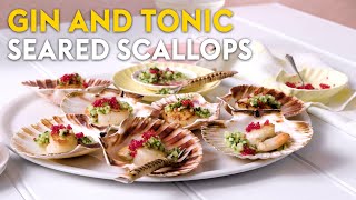 Gin and tonic scallops | delicious. Australia