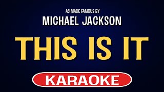 Michael Jackson - This Is It (Karaoke Version)