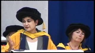 Shami Chakrabati accepts her Honorary Doctorate of the University of Glamorgan