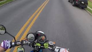 Kawasaki h2 750 burnout