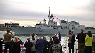 D-Day 75 Commemorative Event 05/06/2019. Canadian Frigate 340