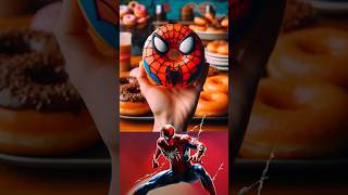 SUPERHEROS AS A DONUT🍩-ALL CHARACTERS(MARVEL & DC)2024#spiderman#avengers#shorts#ytshorts#dc