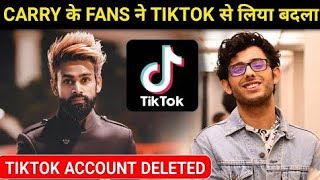 Faizal Siddiqui Tiktok Account Deleted Now, Carryminati Fans Take Revenge From Tiktok #Carryminati