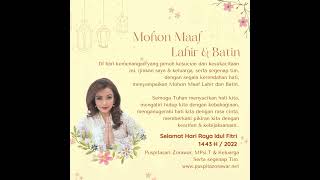 Selamat Hari Raya Idul Fitri 1443 H | Puspita Zorawar, MPsi.T.