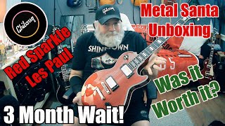 Red Sparkle chibson unboxing (Metal Santa)