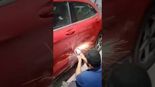 Benz body repair in professional way #premiumcars #teambhp #bangalorecars #benz #viral #shots