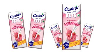 cavins so tasty so good strawberry flavor milkshake unboxing, review