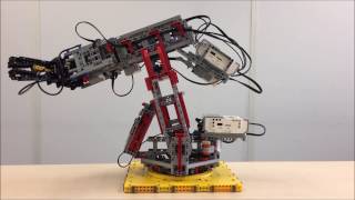 Building a 6-axis robot arm for Lego World 2017, work in progress by Sioux.NET on Track