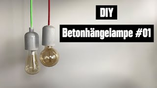 DIY Beton Hängelampe #01