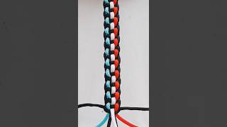 make a four colours thread friendship bracelet tutorial #macramebracelet #friendshipbracelet #carft