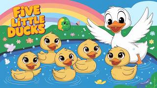 Five Little Ducks | Nursery Rhymes & Kids Songs | Kiddy Learning Tunes