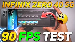 INFINIX ZERO 40 5G PUBG 90 FPS TEST | DM 8200 ULTIMATE ✅😐