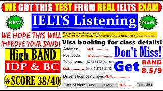 IELTS LISTENING PRACTICE TEST 2024 WITH ANSWERS | 25.10.2024