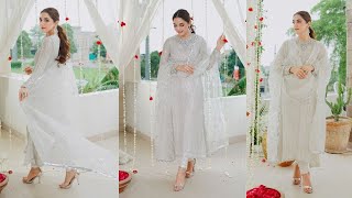 Maya Ali Chiffon Embroidered Formal Collection 3 Pieces Unstitched MAHIYA