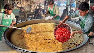 AFGHANI PULAO RECIPE | 500 KG POPULAR KABULI PULAO MAKING - Authentic Pakistani Street Food