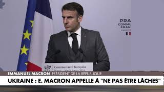 Macron Prague Communauté Française Mardi 5 Mars 2024