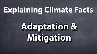 Explaining Climate Facts - 3/3 - Adaptation & Mitigation