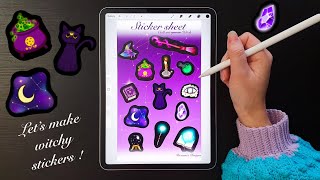 Let’s make witchy stickers !