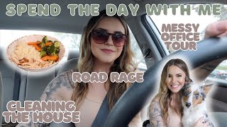 Spend The Day With Me! | Running Errands, Cleaning My House, Messy Office Tour + Work With Me