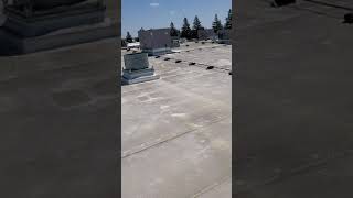 TPO roof cleaning demo