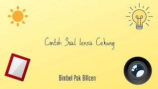 Contoh Soal Lensa Cekung