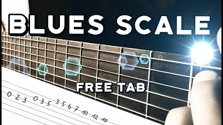 This is how you practice the blues scale today - free guitar tab lesson