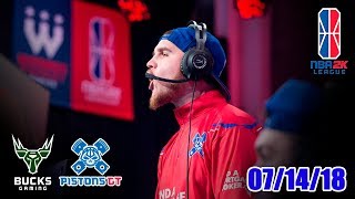 NBA 2K League Full Highlights | Bucks Gaming vs Pistons GT | 14 July, 2018 | "The Ticket"