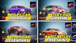 SUPER CAR COLLAB BENTLEY SKIN UPGRADE PUBG MOBILE l NEXT SUPER CAR BGMI/PUBGM #pubgmobile