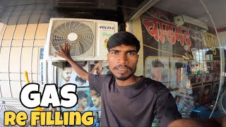 Voltas AC R 32 gas Re Filling in Chandigarh Salon Pipra - EHSAN