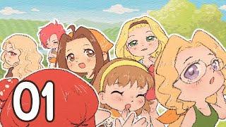 so many cute girls - Let's play Harvest Moon DS - part 1