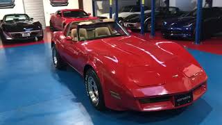 28 State Cars - 1980 Red Corvette C3