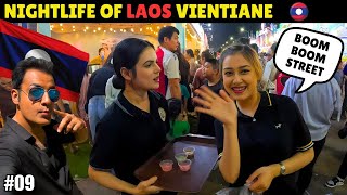 NIGHTLIFE OF LAOS 🇱🇦 Vientiane City | Local Market and Crowd | Friendly people of Laos