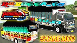 DOWNLOAD MOD BUSSID TRUCK REBECCA RAINBOW KUE LAPIS - BUS SIMULATOR INDONESIA