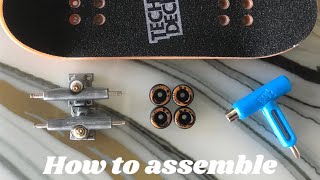 How to set up/assemble a FINGERBOARD/TECH DECK