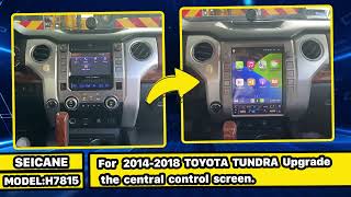 How to install 12.1 inch HD Touchscreen for Toyota tundra 2014 - 2017 2018 | Carplay radio upgrade？