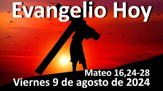 EVANGELIO DEL DIA - Viernes 9 de agosto de 2024 - Mateo 16,24-28