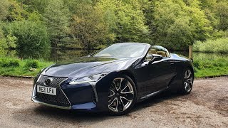 2021 Lexus LC500 Convertible: Exterior and Interior Tour, Roof and Exhaust Sound.