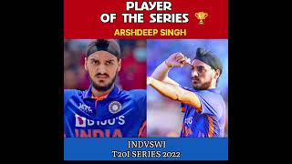 Arshdeep Singh Player Of The Series 😍🔥 #shorts #cricket #indvswi #arshdeepsingh