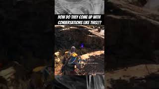 Who writes these stuff 😵🥴 - God of war Ragnarok PS5 #shorts #gaming