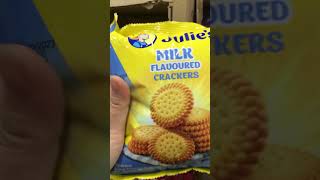 MILK CRACKERS | JULIE’S #shorts #short #milk #flavoured #crackers #julie ‘s #cracker #asmr