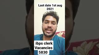 Ibps clerk 2021 notification out #shorts #ibpsclerk2021vacancies