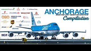 Anchorage 747 Take Off compilation. 22 different 747s of different Airilines.