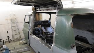 Trev's Bedford CA Van Blog - Part 12 Catering conversion Bodywork Panel Beating