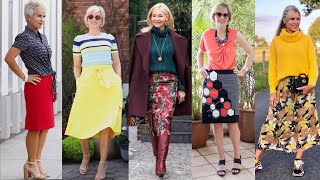 Skirt Styles For Women Over 50 | Fashion Tips and Trends for Mature Women | 2023 Fashion Trends